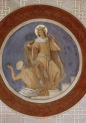 St. Elisabeth gibt einem Bettler ihren Mantel, ca. 1855